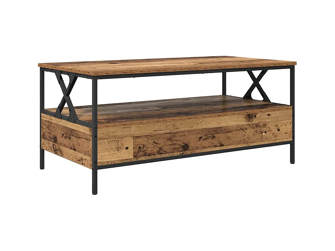 Table basse Bois ancien 100 x 51 x 45 cm Bois d'ingénierie