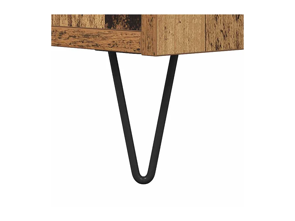 Table basse Bois ancien 80 x 80 x 36,5 cm Bois d'ingénierie