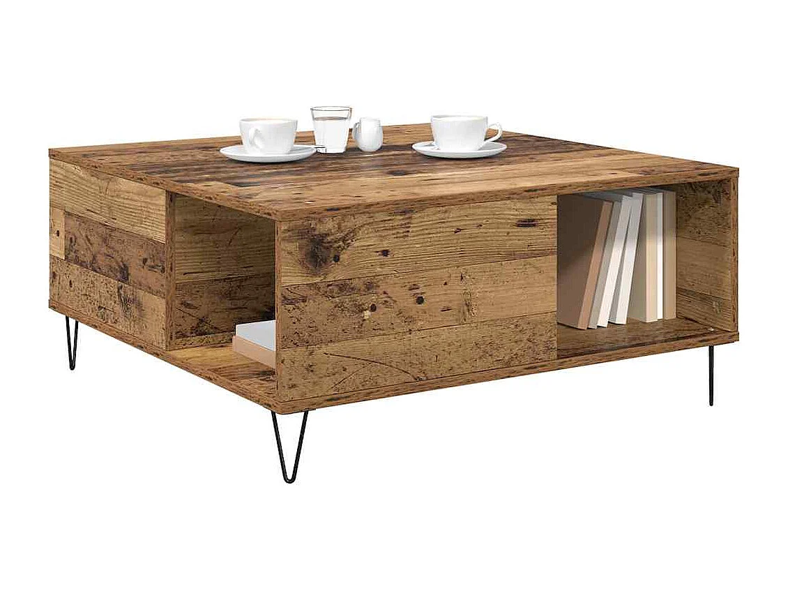 Mesa de Café Madera vieja 80 x 80 x 36.5 cm