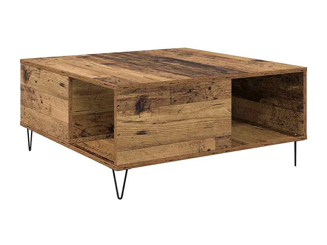 Mesa de Café Madera vieja 80 x 80 x 36.5 cm