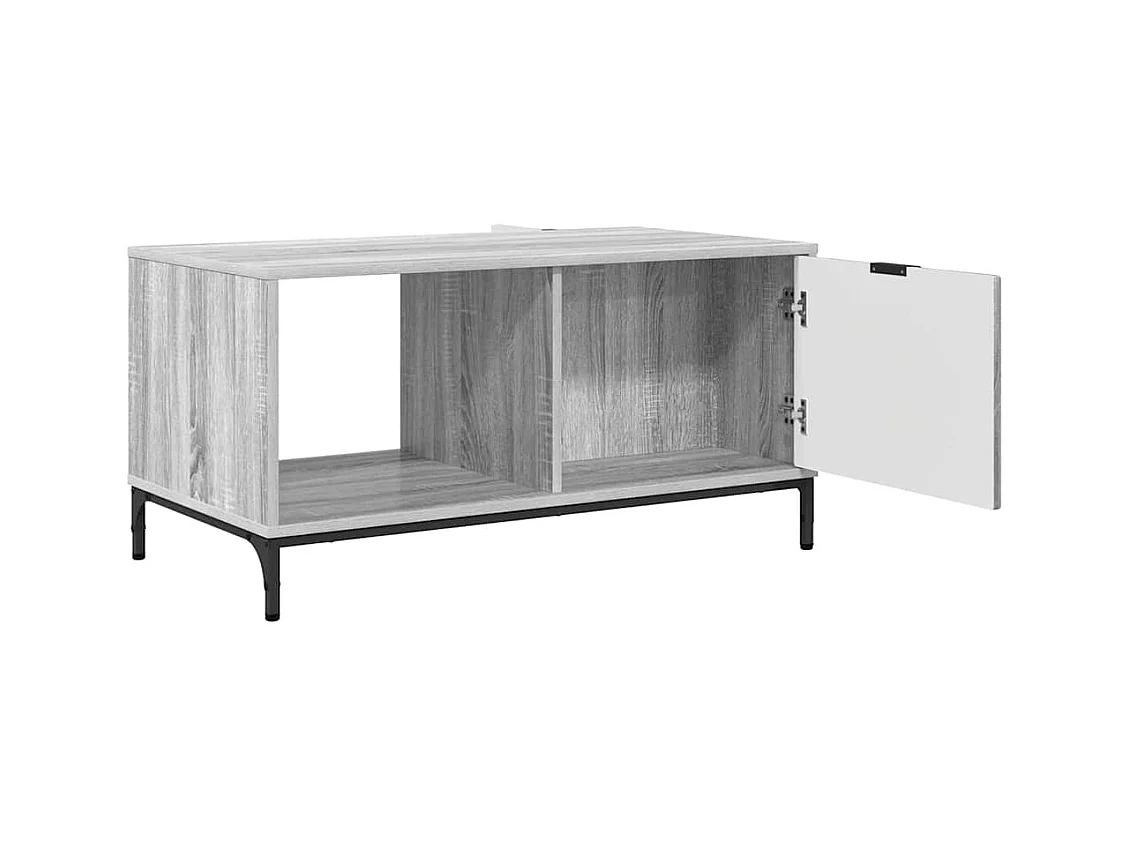 Mesa de centro Sonoma cinzento 90 x 49 x 46 cm