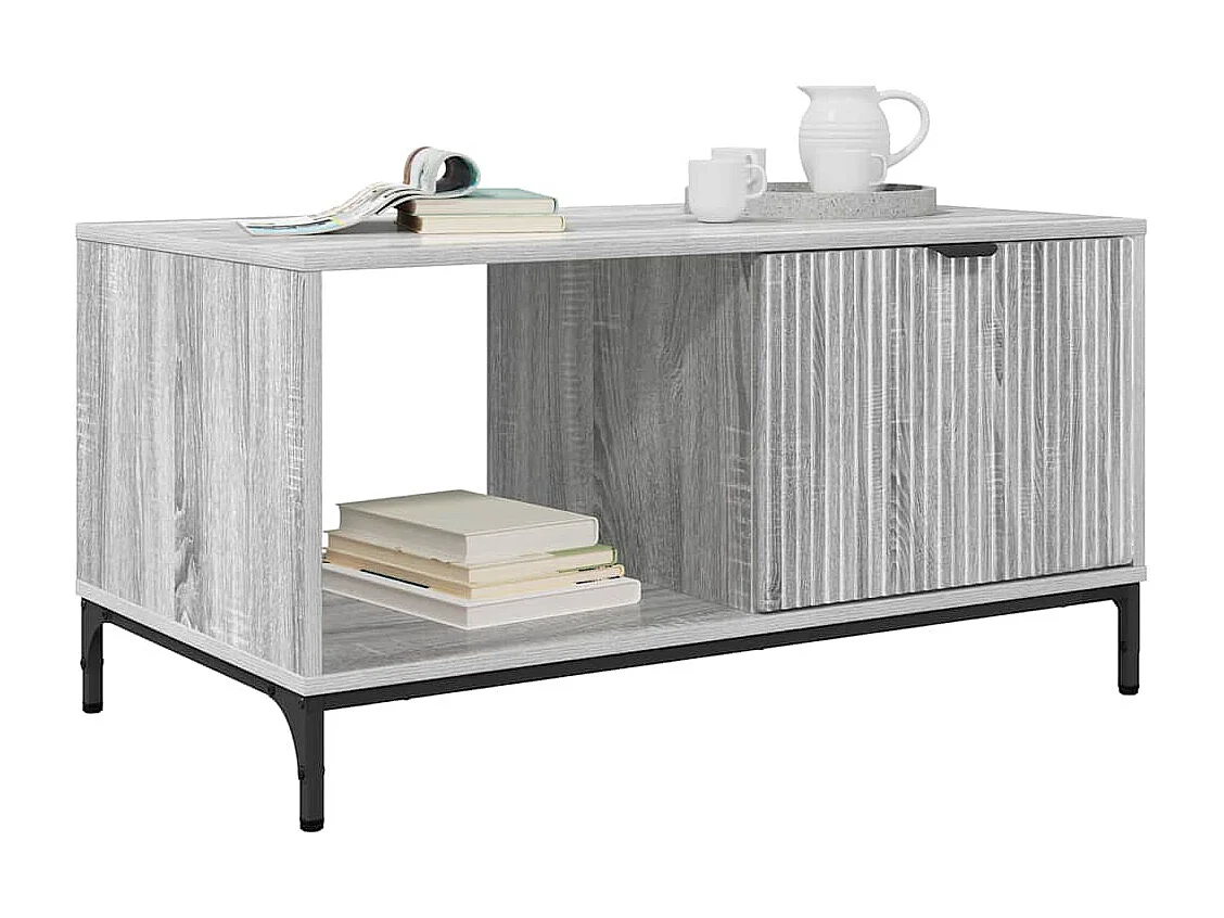 Table basse Sonoma gris 90 x 49 x 46 cm Bois d'ingénierie