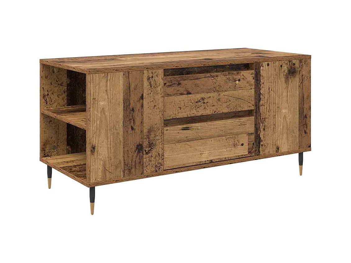 Table basse Bois ancien 102 x 44,5 x 50 cm Bois d'ingénierie