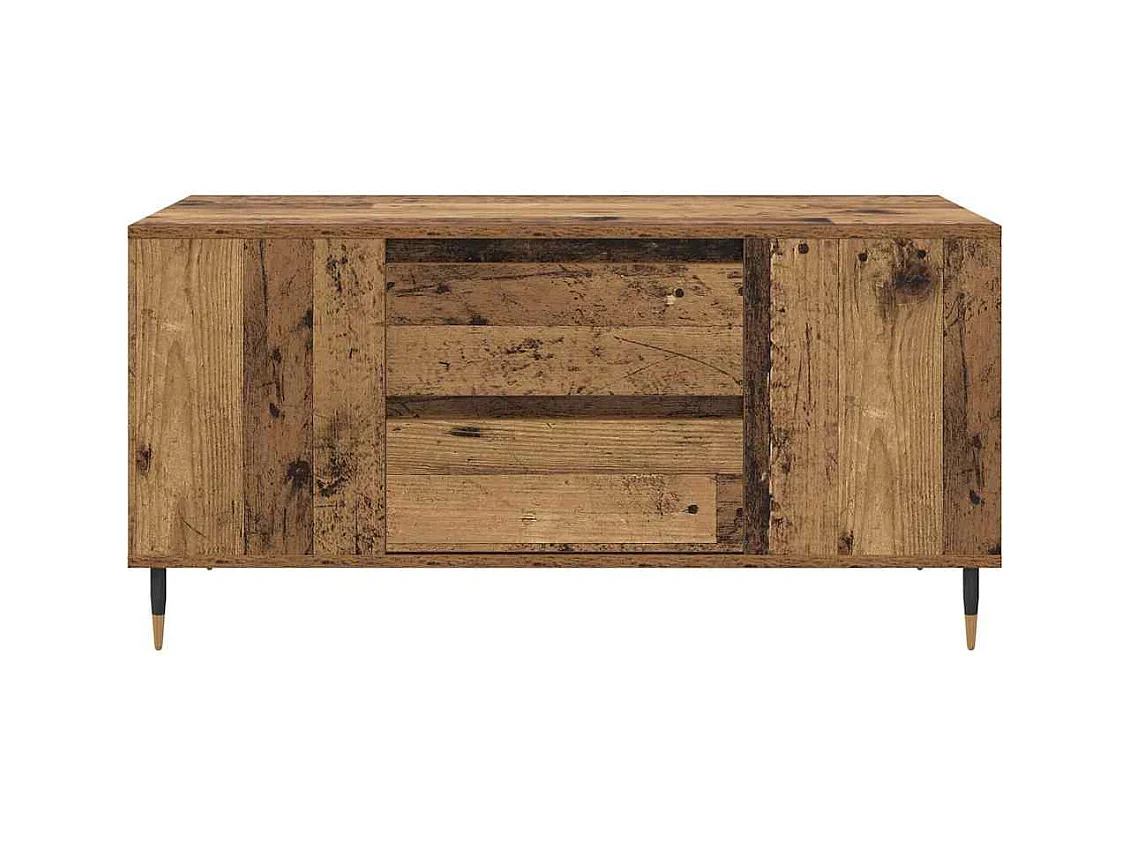 Table basse Bois ancien 102 x 44,5 x 50 cm Bois d'ingénierie
