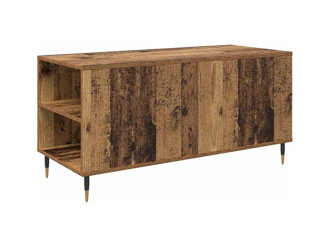 Table basse Bois ancien 102 x 44,5 x 50 cm Bois d'ingénierie