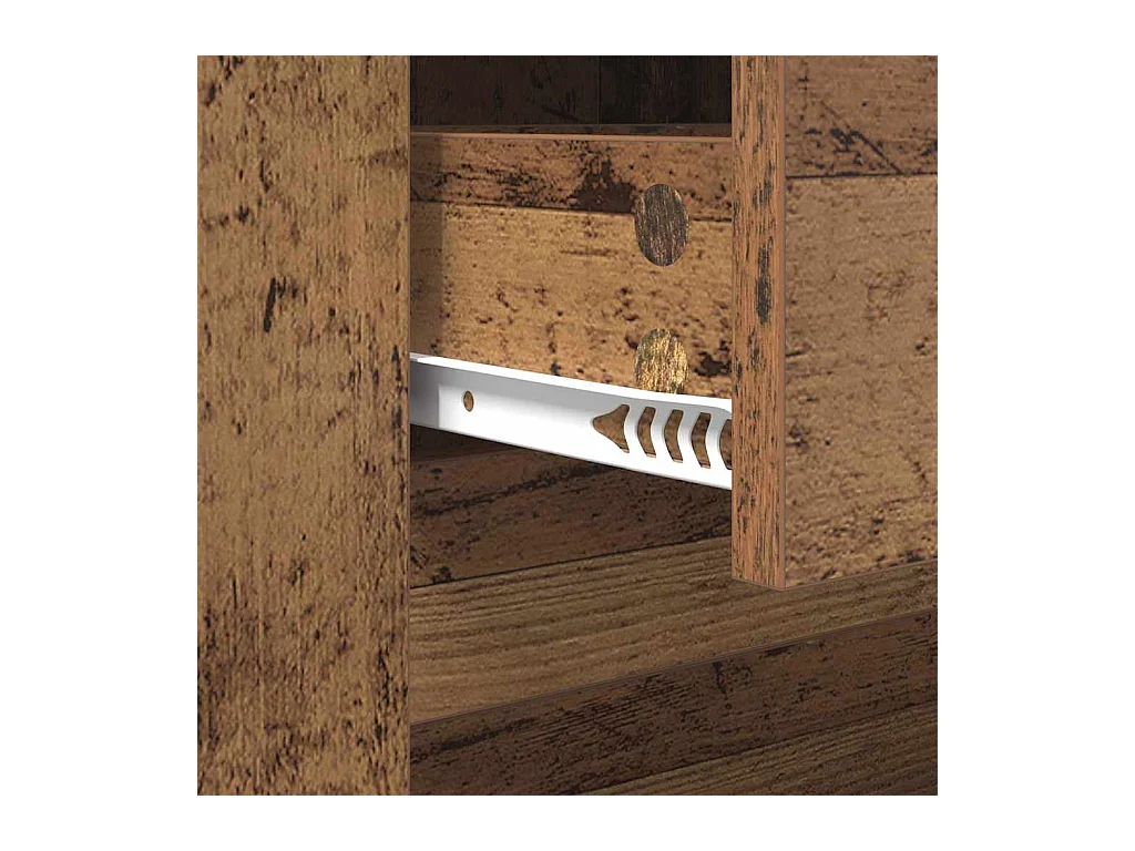 Table basse Bois ancien 102 x 44,5 x 50 cm Bois d'ingénierie