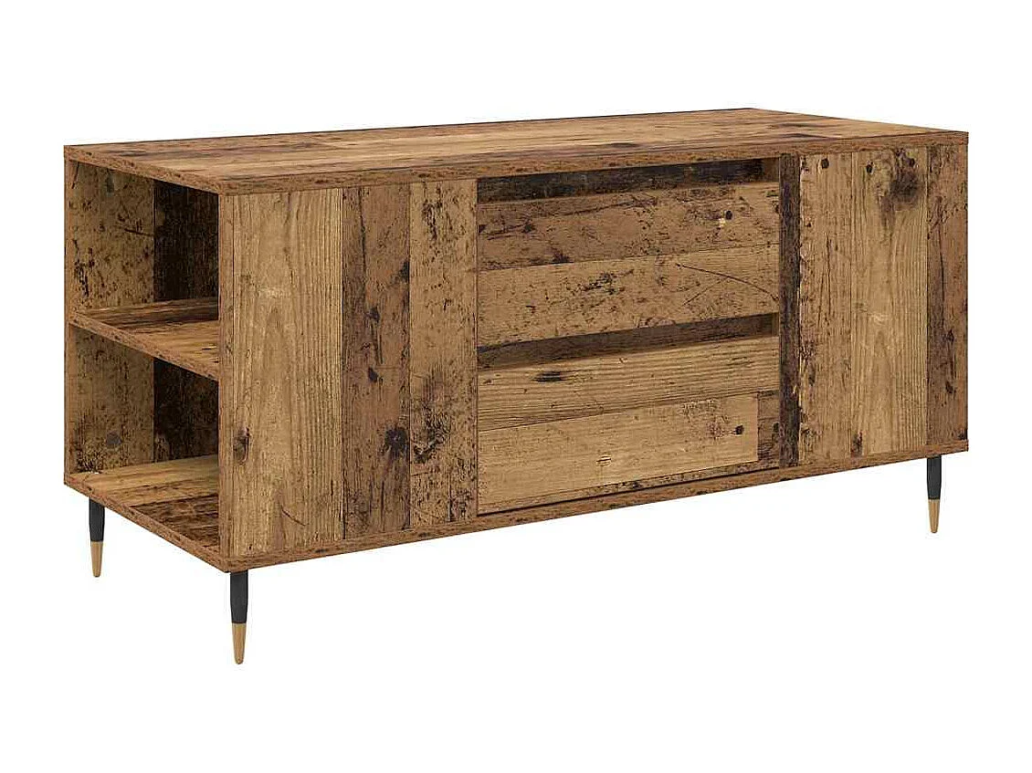 Table basse Bois ancien 102 x 44,5 x 50 cm Bois d'ingénierie