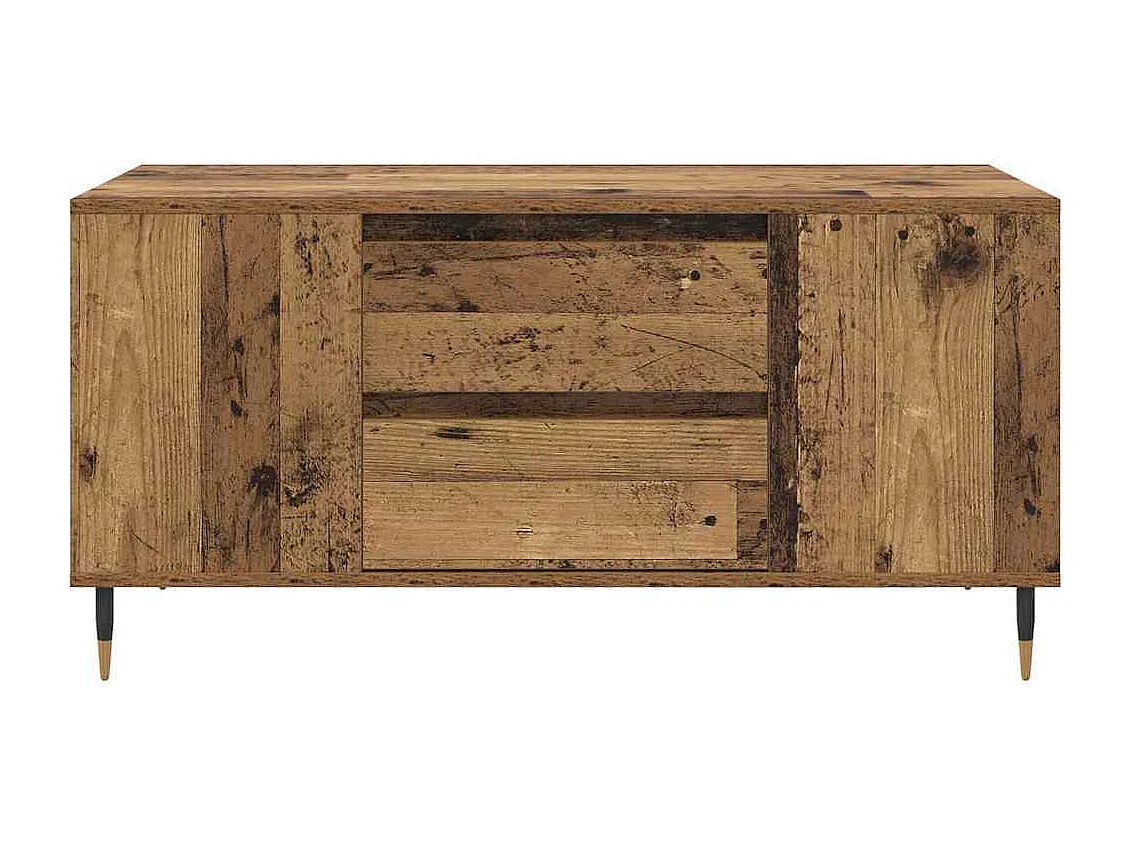 Table basse Bois ancien 102 x 44,5 x 50 cm Bois d'ingénierie