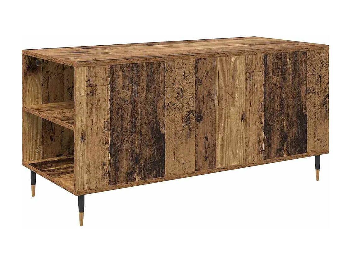 Table basse Bois ancien 102 x 44,5 x 50 cm Bois d'ingénierie