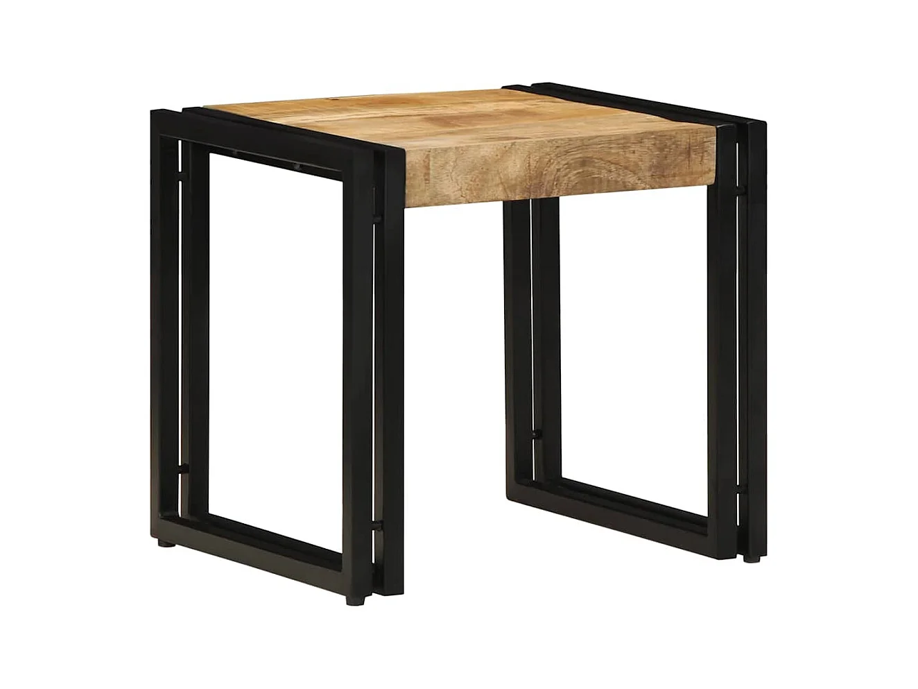 Table basse Marron 40 x 40 x 38 cm bois de manguier massif
