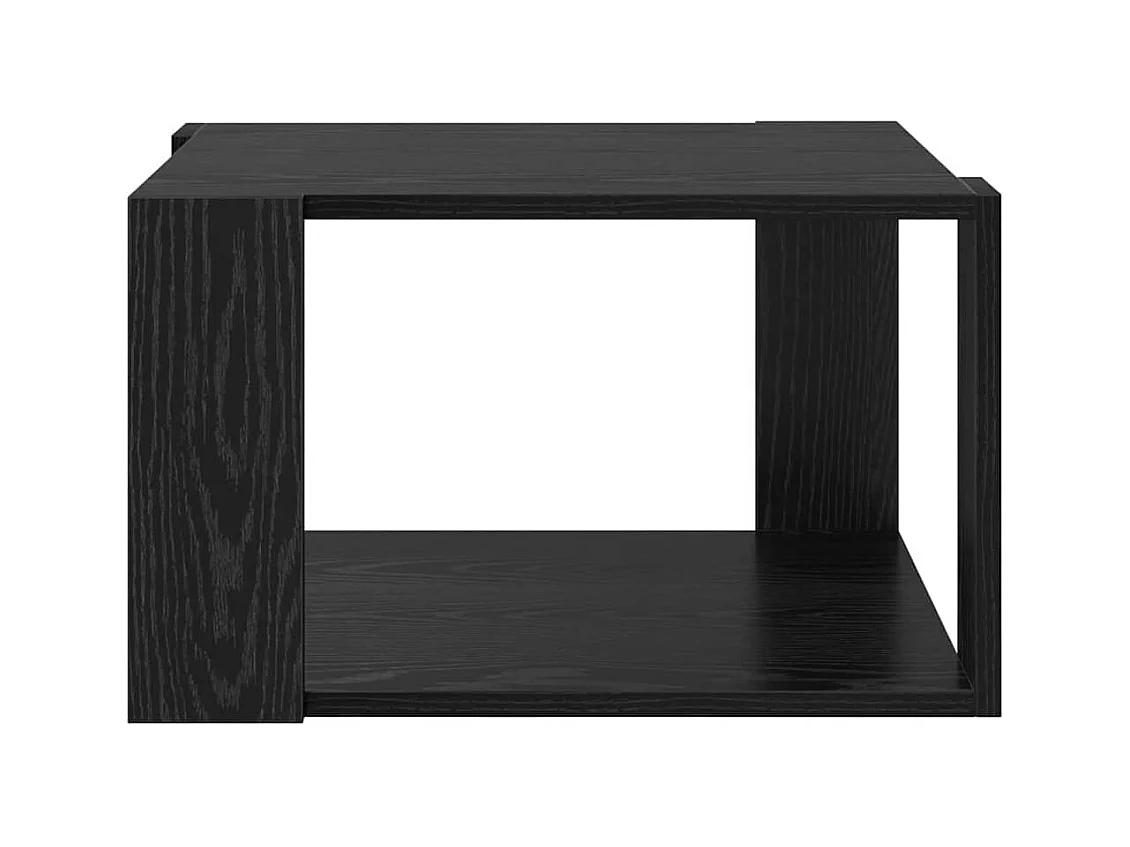 Table basse Chêne noir 51.5 x 51.5 x 30 cm Bois d'ingénierie