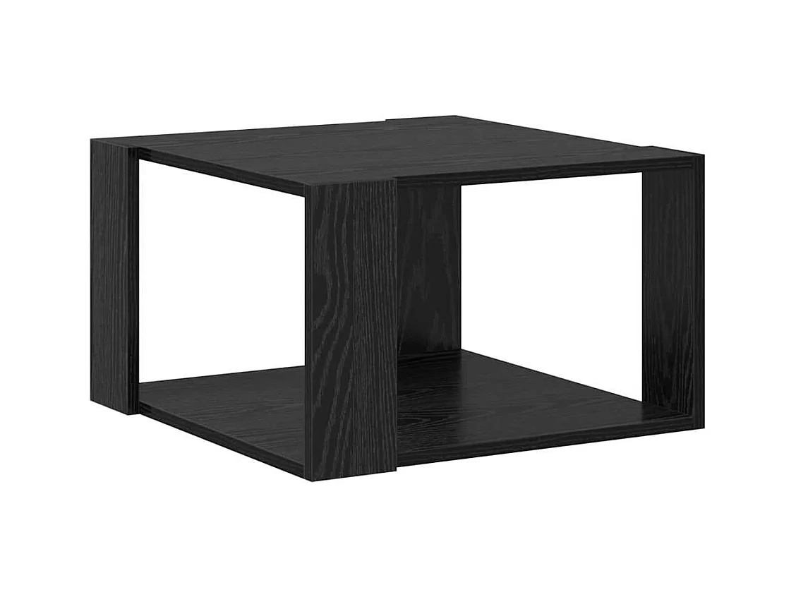 Table basse Chêne noir 51.5 x 51.5 x 30 cm Bois d'ingénierie