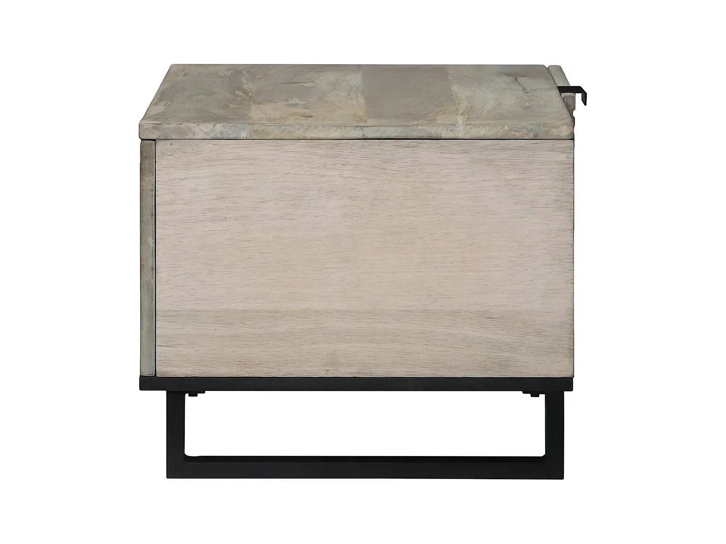 Table basse Beige et Noir 80 x 50 x 40 cm