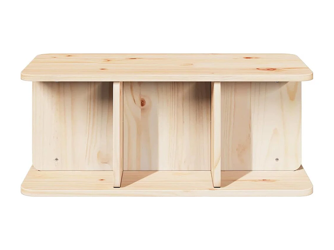 Table basse Naturel 80 x 39,5 x 33,5 cm Bois massif en pin