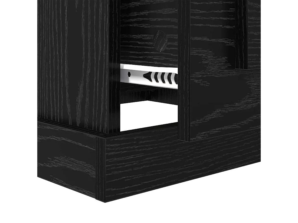 Table basse Chêne noir 50 x 50 x 35 cm Bois d'ingénierie