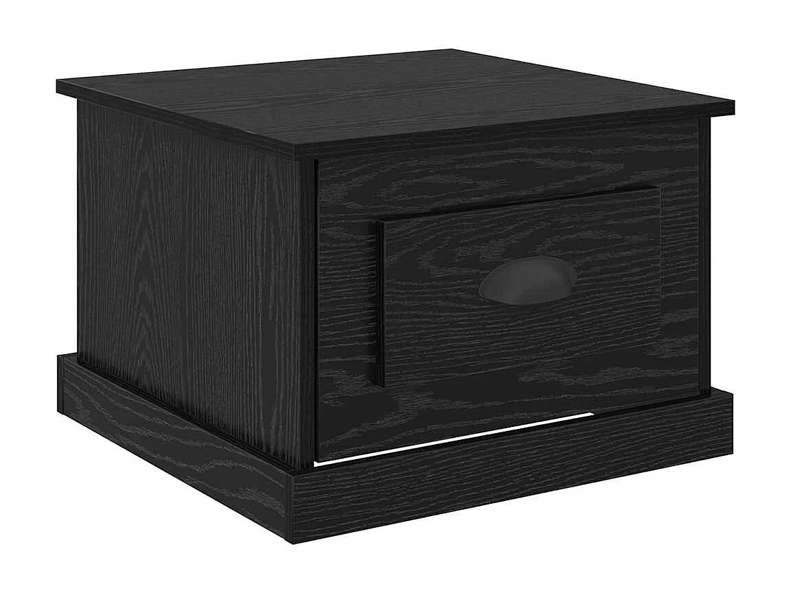 Table basse Chêne noir 50 x 50 x 35 cm Bois d'ingénierie