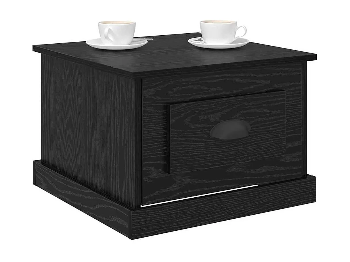 Table basse Chêne noir 50 x 50 x 35 cm Bois d'ingénierie