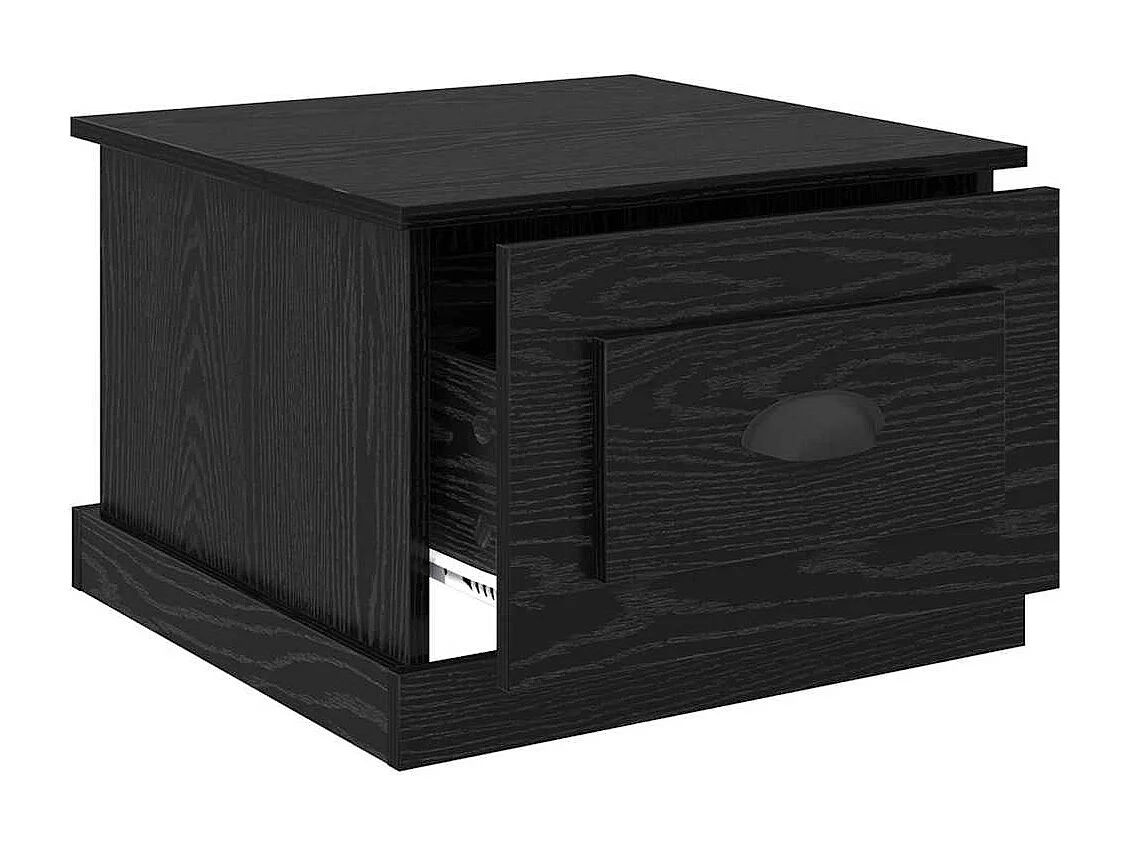 Table basse Chêne noir 50 x 50 x 35 cm Bois d'ingénierie