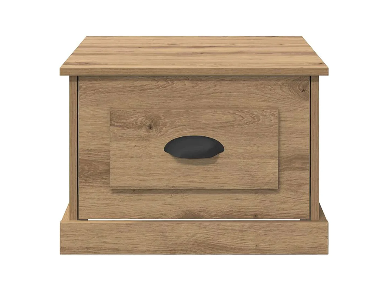 Table basse chêne artisanal 50 x 50 x 35 cm Bois d'ingénierie