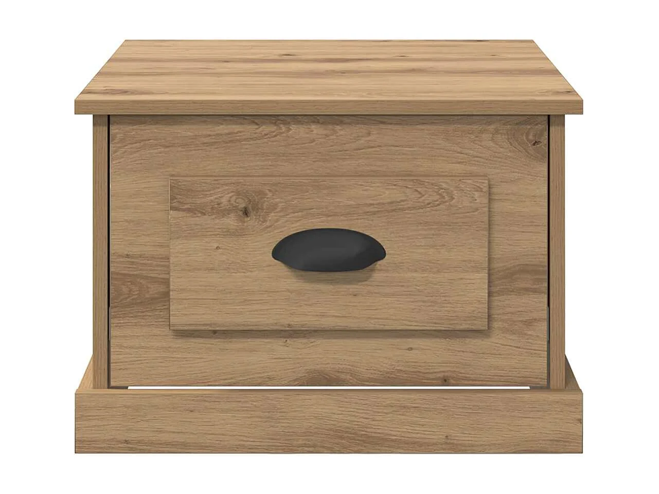 Table basse chêne artisanal 50 x 50 x 35 cm Bois d'ingénierie