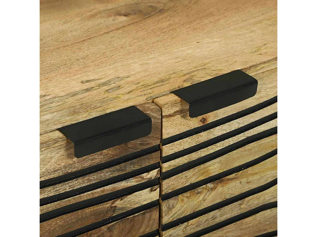 Table basse Marron et Noir 80 x 50 x 40 cm