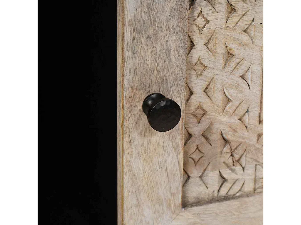 Mesa de centro com prateleira com porta Bege 100 x 54 x 40 cm