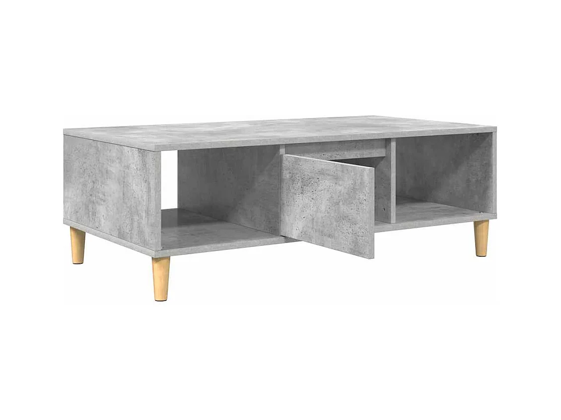 Table basse Gris béton 103,5 x 60 x 35 cm Bois d'ingénierie