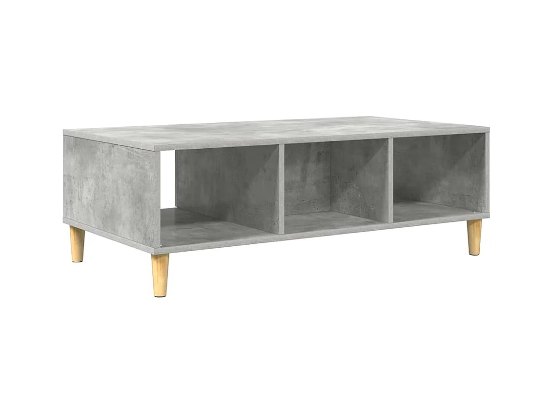 Table basse Gris béton 103,5 x 60 x 35 cm Bois d'ingénierie
