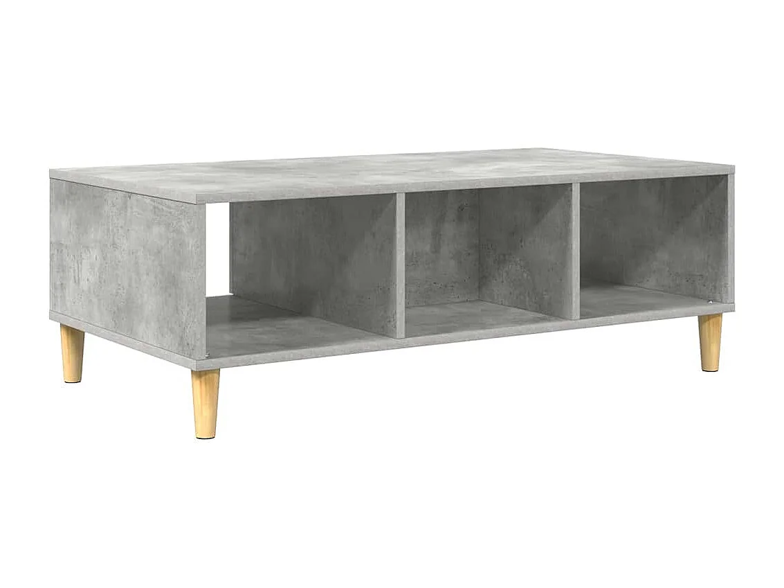 Table basse Gris béton 103,5 x 60 x 35 cm Bois d'ingénierie