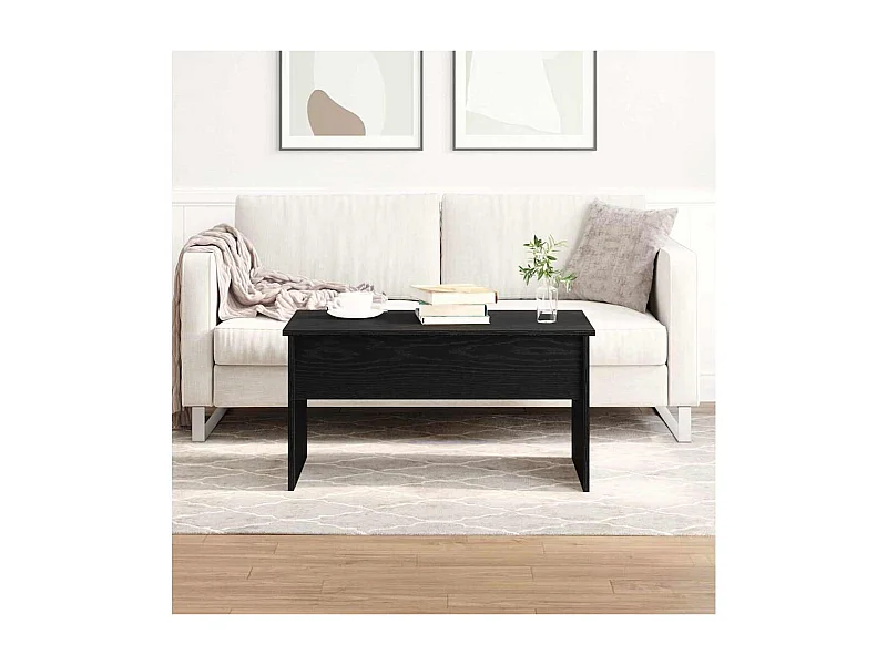 Mesa de centro Carvalho Preto 80 x 50.5 x 41.5 cm