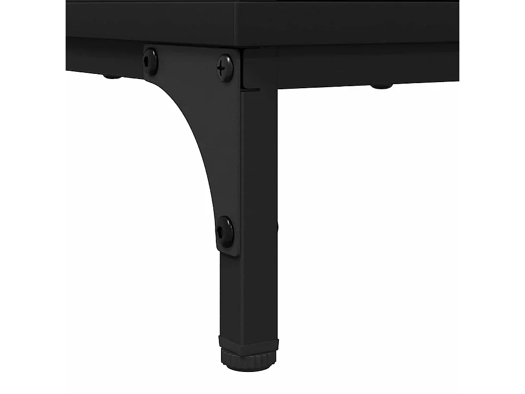 Table basse Noir 90 x 49 x 46 cm Bois d'ingénierie