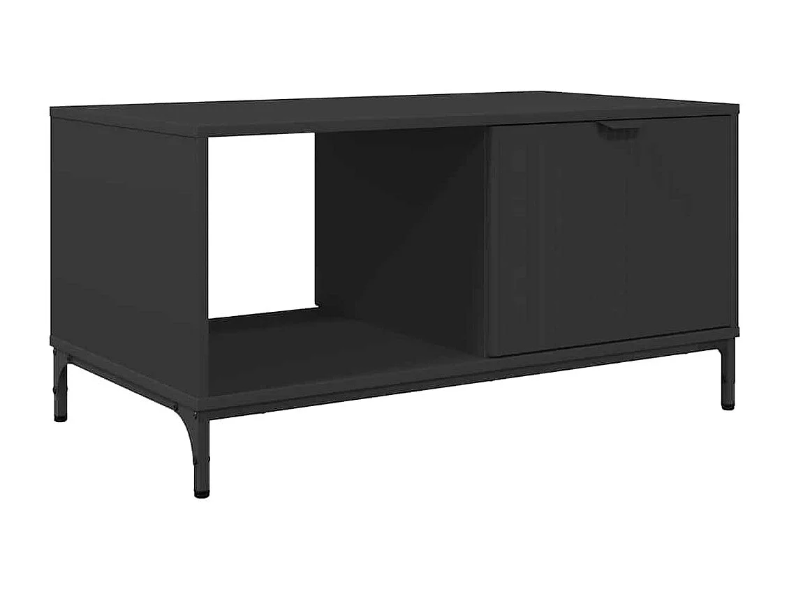 Table basse Noir 90 x 49 x 46 cm Bois d'ingénierie