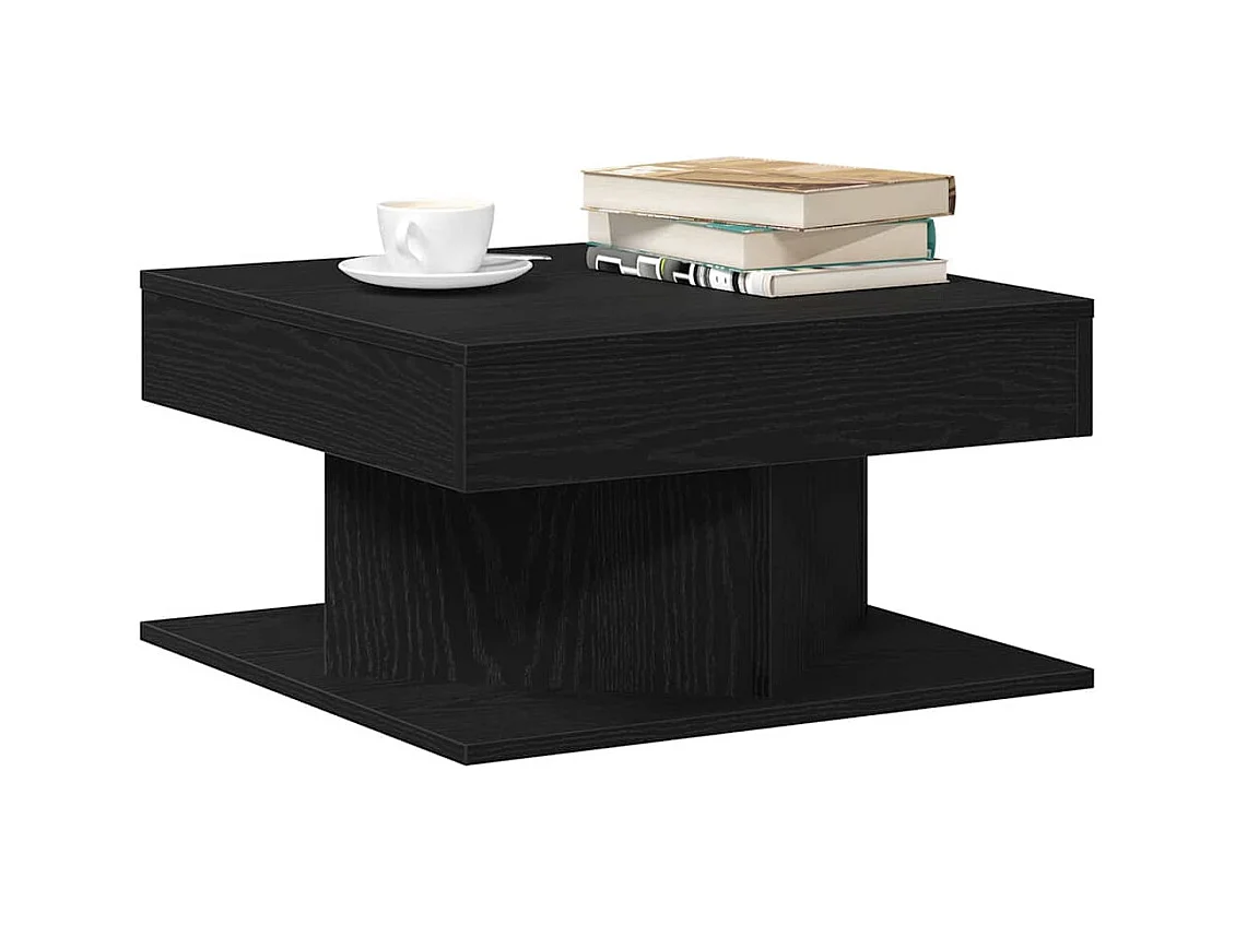 Table basse Chêne noir 57 x 57 x 30 cm Bois d'ingénierie