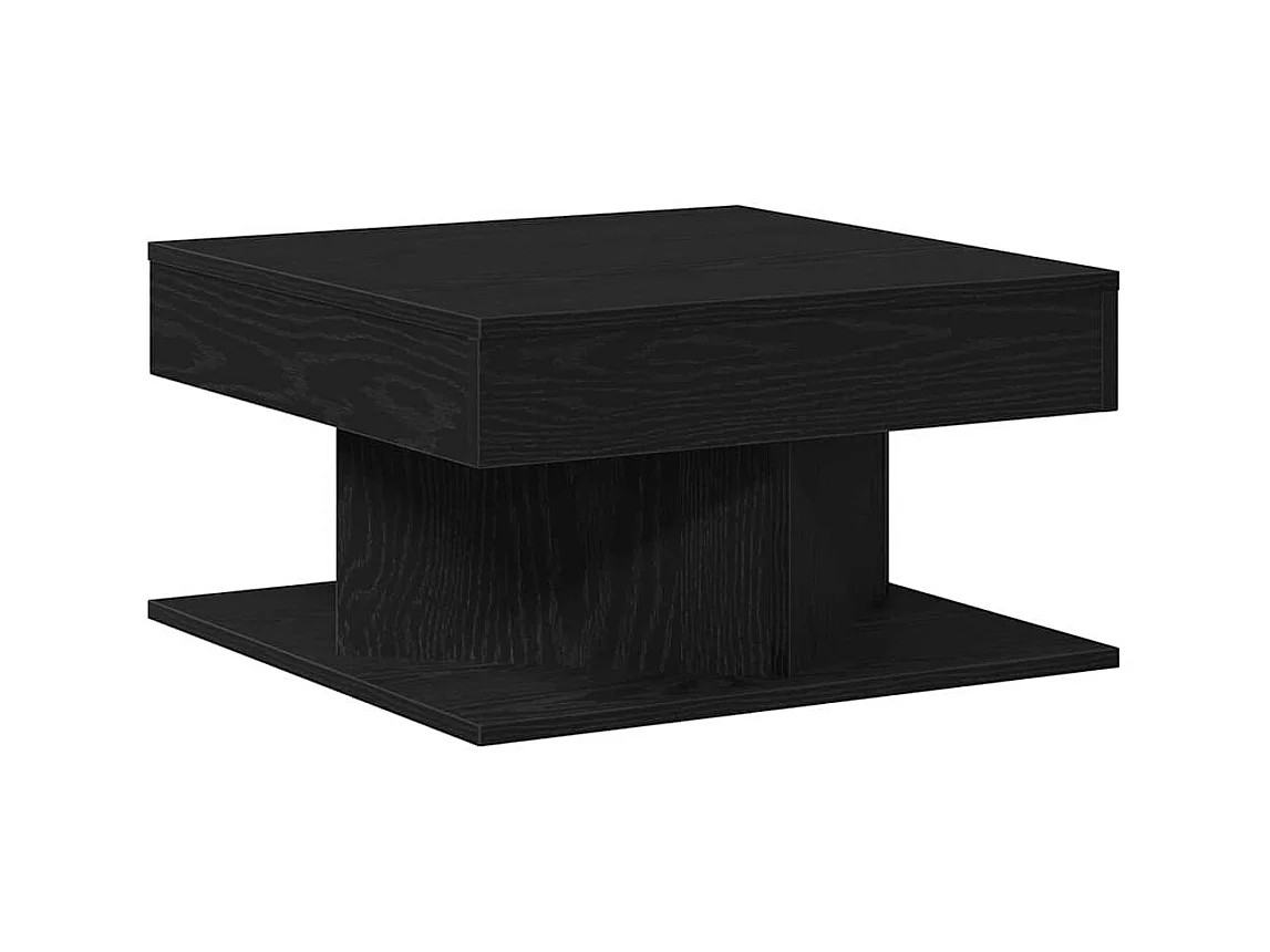 Table basse Chêne noir 57 x 57 x 30 cm Bois d'ingénierie