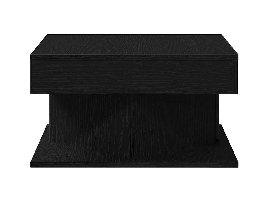 Table basse Chêne noir 57 x 57 x 30 cm Bois d'ingénierie