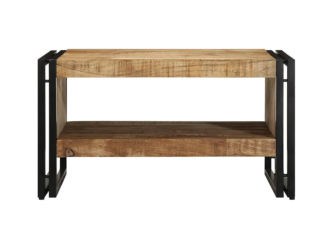 Table basse 70x50x38 cm bois de manguier massif brut