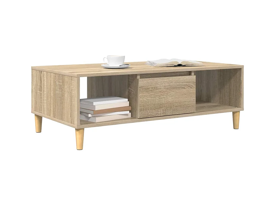Table basse Chêne sonoma 103,5 x 60 x 35 cm Bois d'ingénierie
