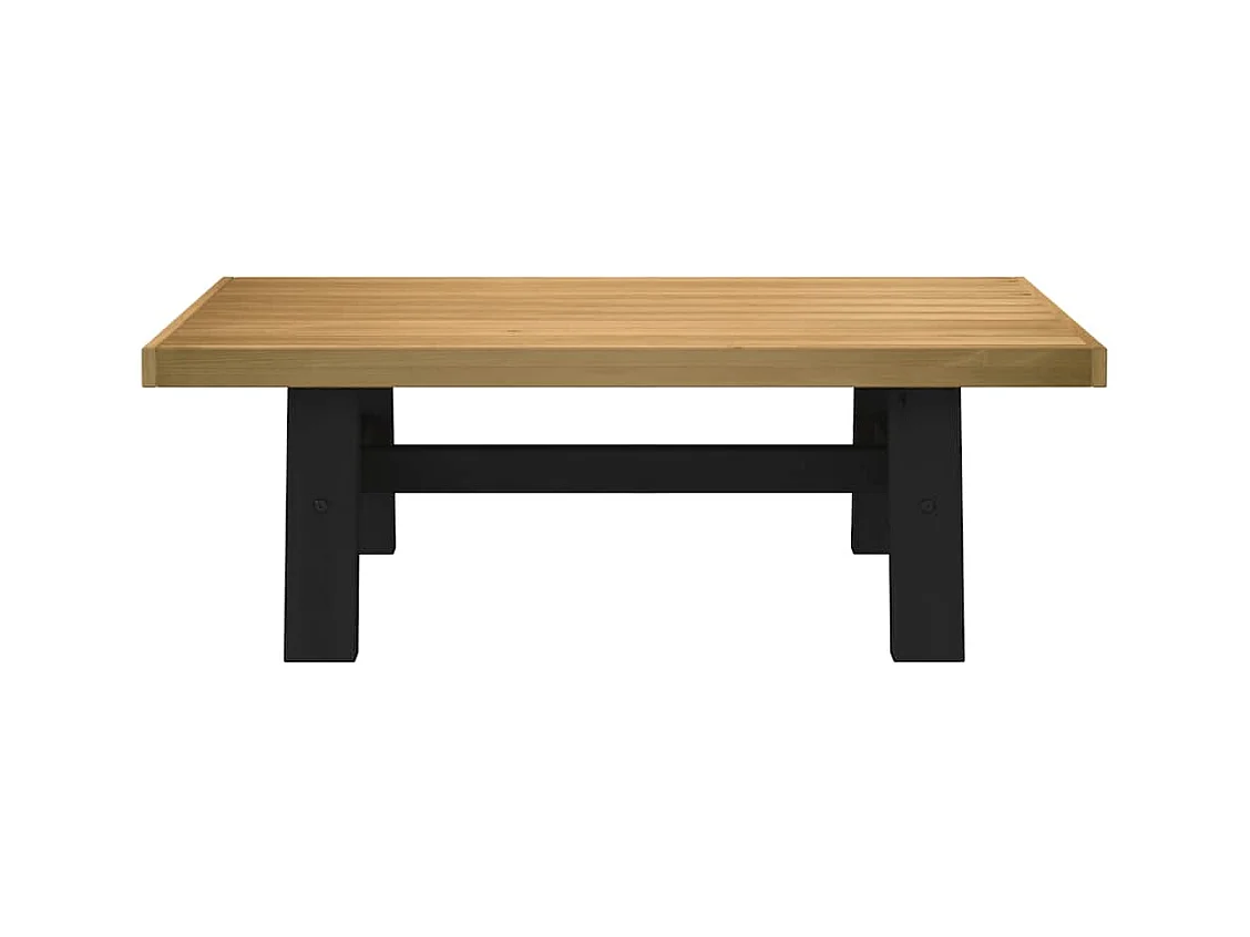 Table basse NOAIN pieds en forme de A 120x60x40 cm massif pin