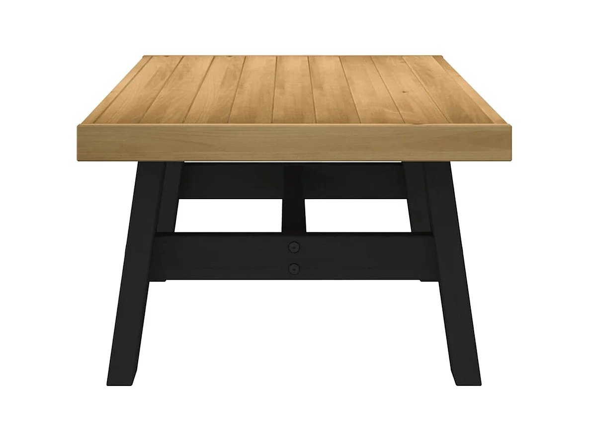 Table basse NOAIN pieds en forme de A 120x60x40 cm massif pin