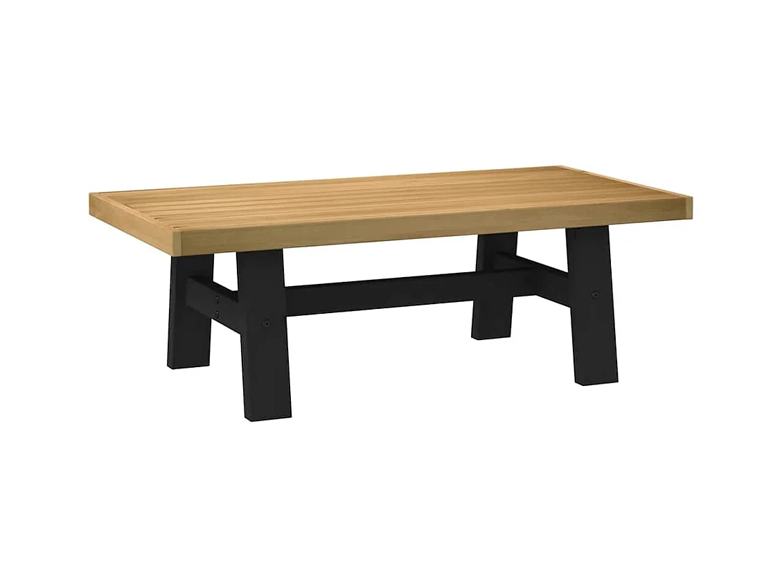 Table basse NOAIN pieds en forme de A 120x60x40 cm massif pin