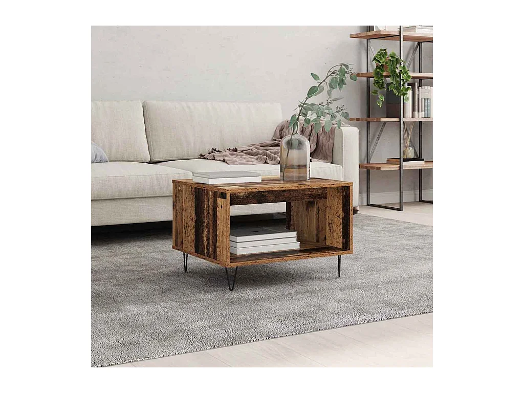 Table basse Bois ancien 60 x 50 x 40 cm Bois d'ingénierie