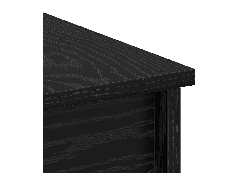 Salontafel Zwart eiken 80 x 50,5 x 42,5 cm Bewerkt hout