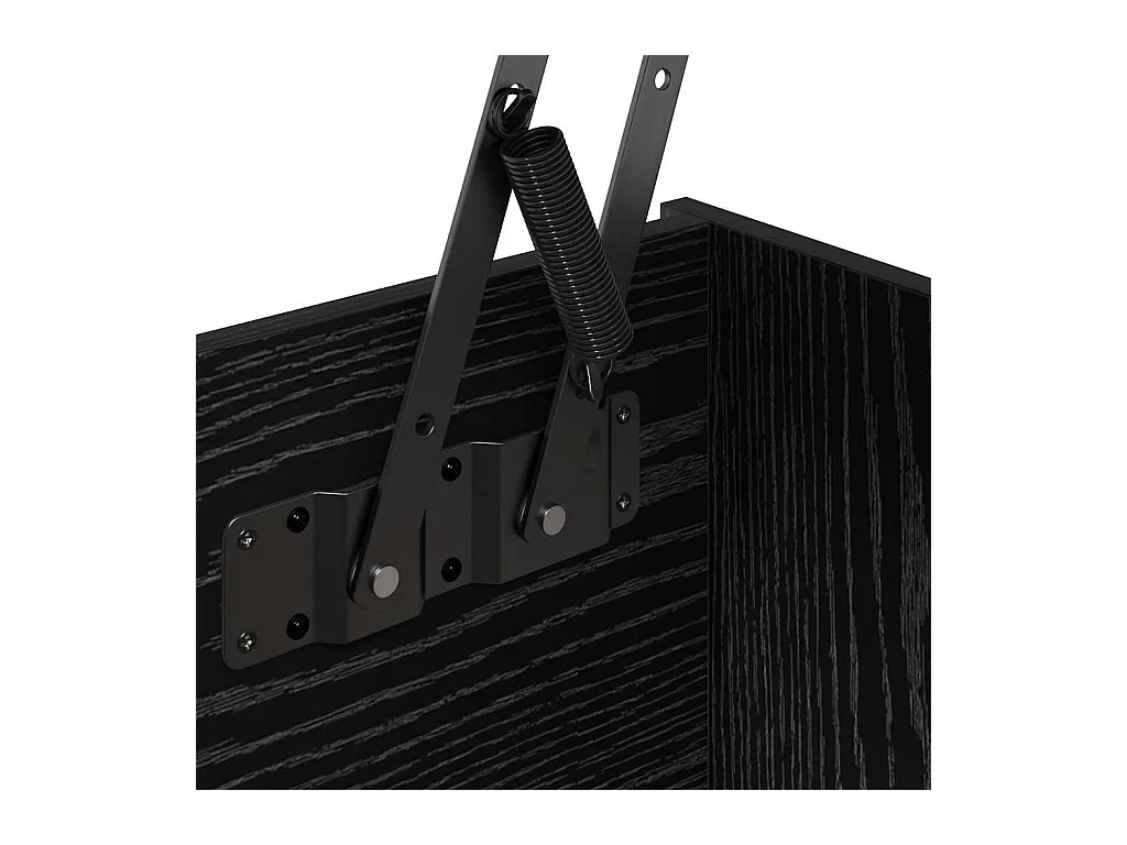 Salontafel Zwart eiken 80 x 50,5 x 42,5 cm Bewerkt hout