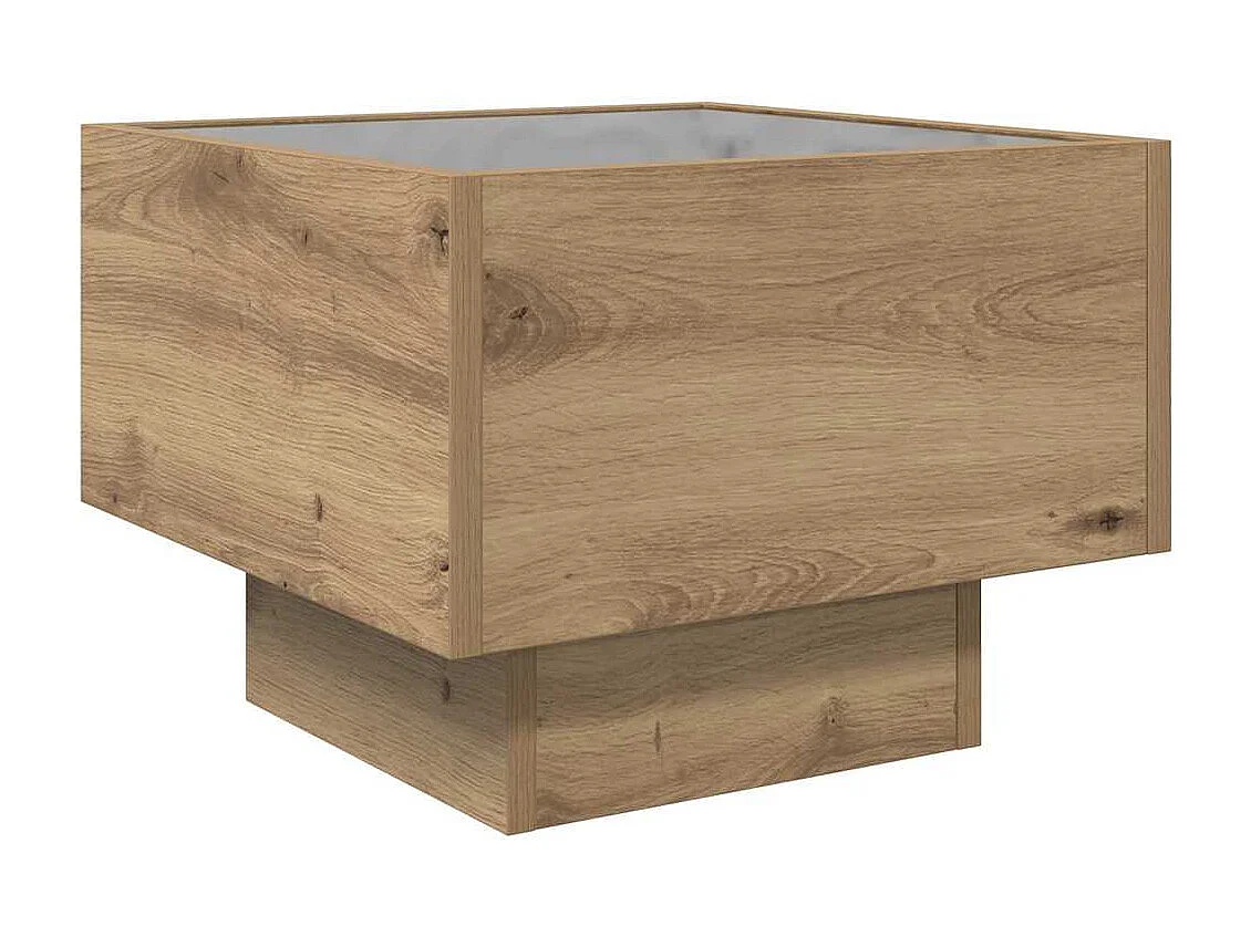 Mesa de Café Roble artisan 40 x 40 x 30 cm Madera contrachapada