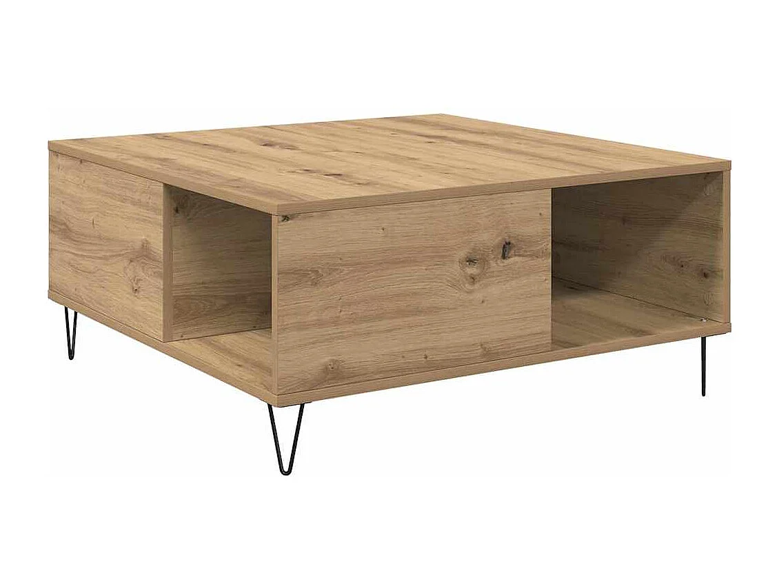 Mesa de Café Roble artisan 80 x 80 x 36.5 cm