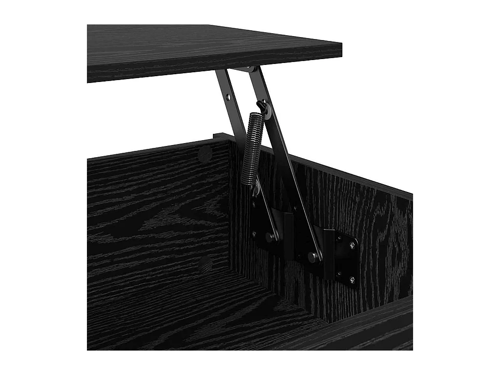 Salontafel Zwart eiken 80 x 50,5 x 41,5 cm Bewerkt hout