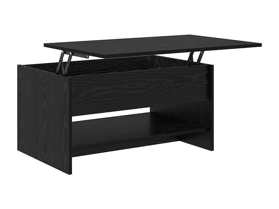 Table basse Chêne noir 80 x 50.5 x 41.5 cm Bois d'ingénierie