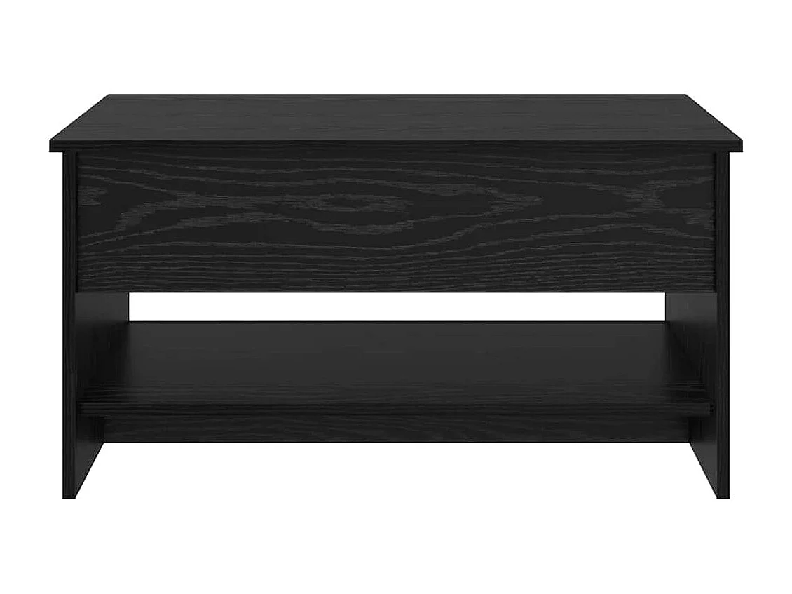 Table basse Chêne noir 80 x 50.5 x 41.5 cm Bois d'ingénierie
