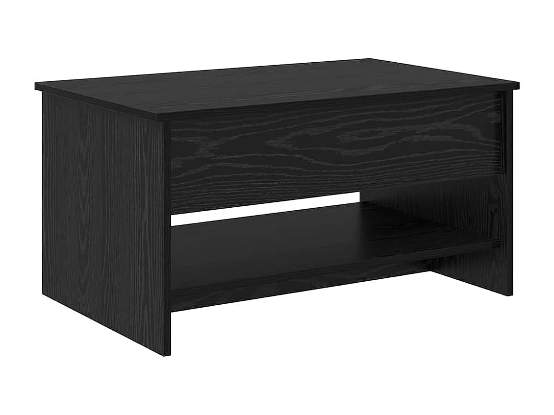 Table basse Chêne noir 80 x 50.5 x 41.5 cm Bois d'ingénierie