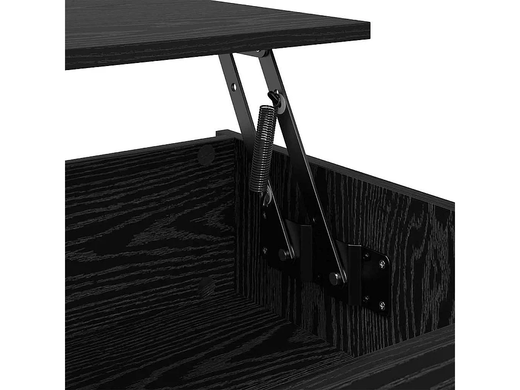 Table basse Chêne noir 80 x 50.5 x 41.5 cm Bois d'ingénierie
